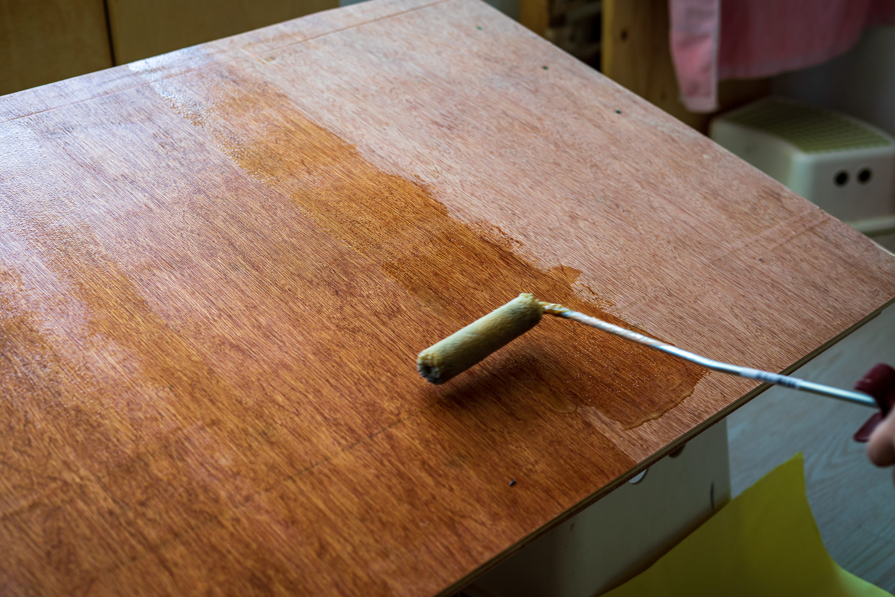 Lacquering Wood Table